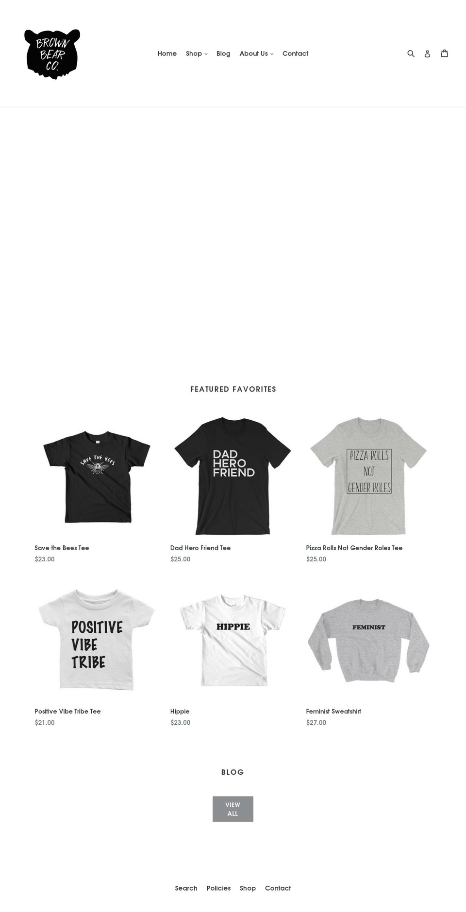 brownbear-co.com — Shopify storefront screenshot