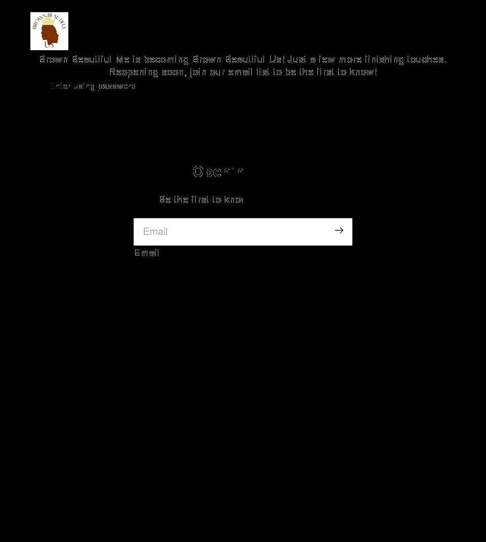 brownbeautifulme.com shopify website screenshot