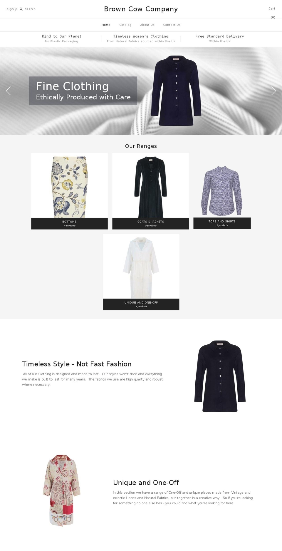 browncowcompany.com — Shopify storefront screenshot
