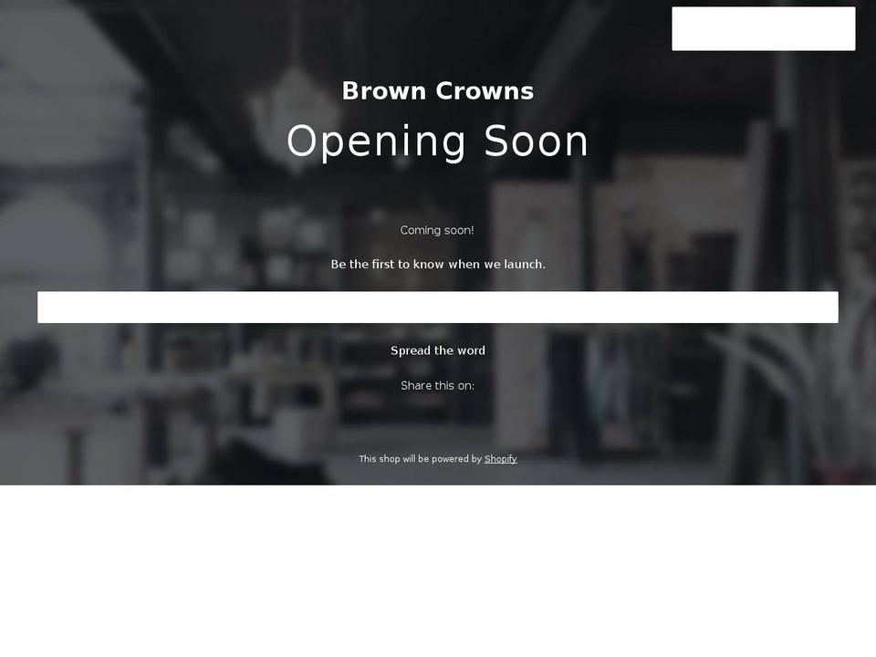 browncrowns.com shopify website screenshot
