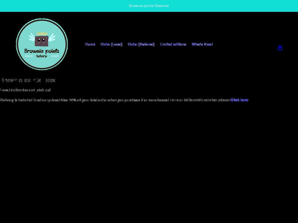 browniepointslocal.com shopify website screenshot
