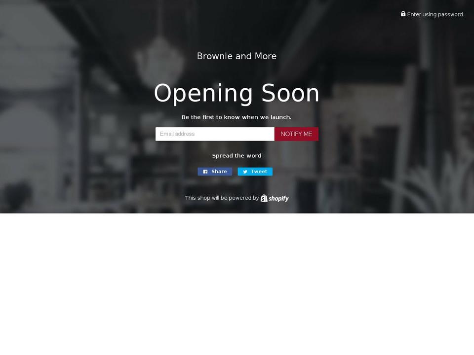 browniesensation.com — Shopify storefront screenshot