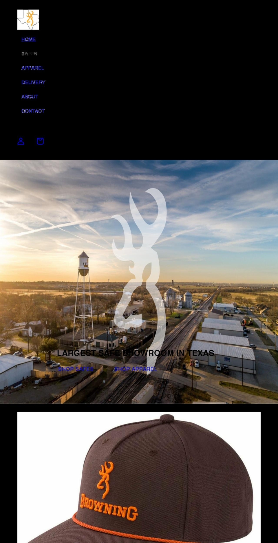 browningsafestx.com shopify website screenshot
