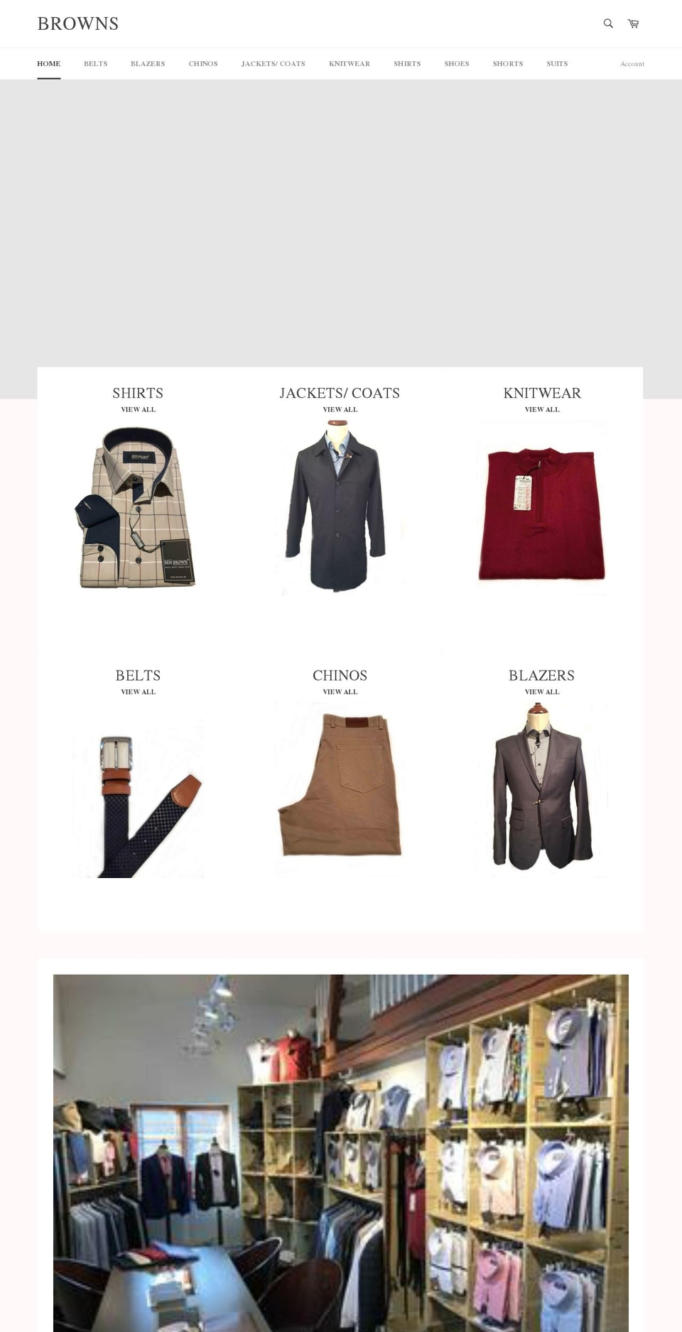 browns.dk shopify website screenshot