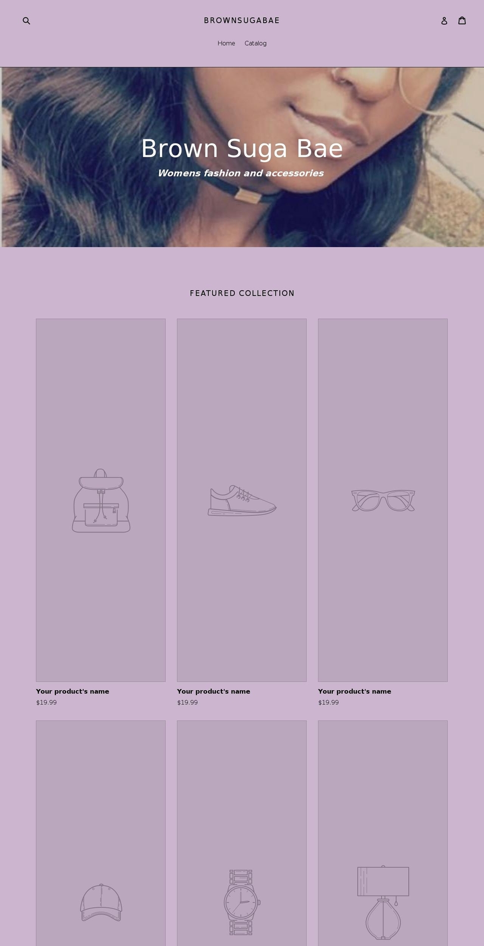 brownsugabae.com — Shopify storefront screenshot