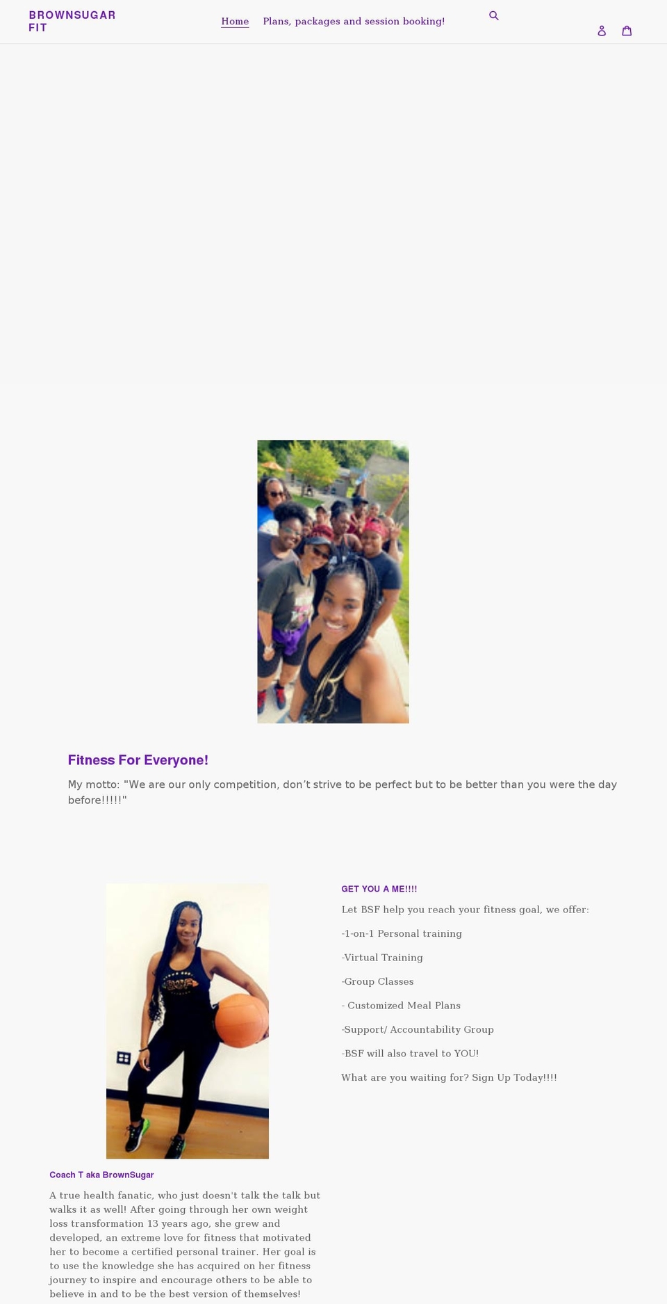 brownsugarfit.com shopify website screenshot