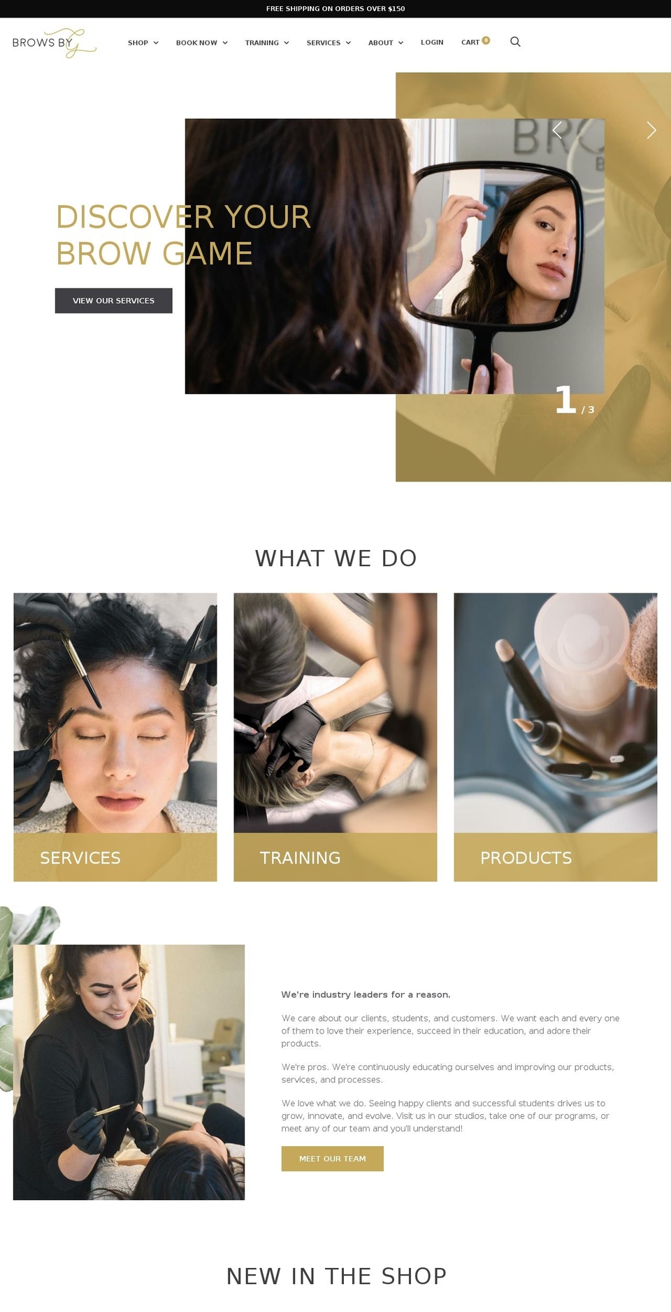 browsbyg.com shopify website screenshot