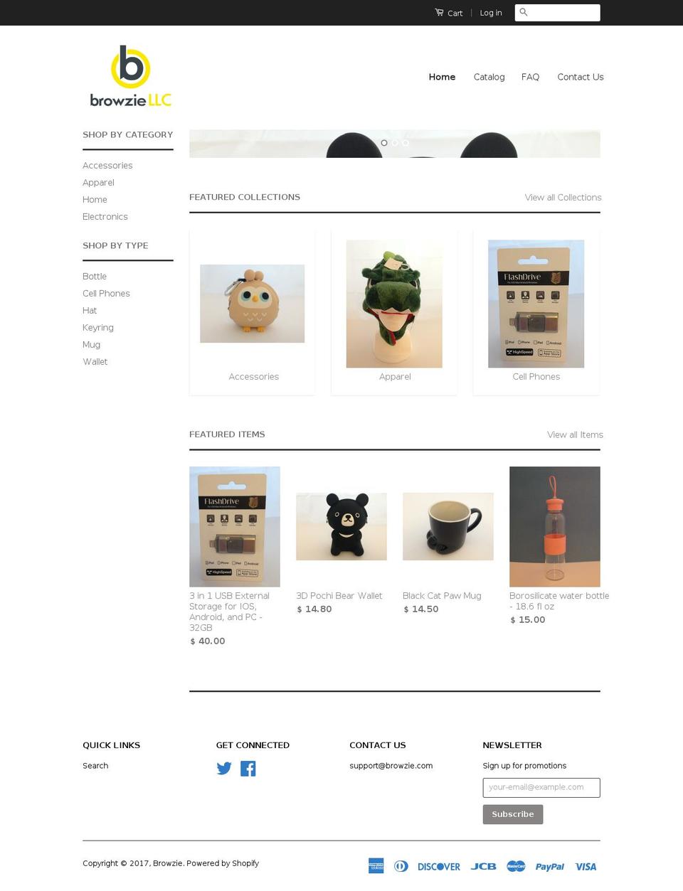 browzies.com shopify website screenshot