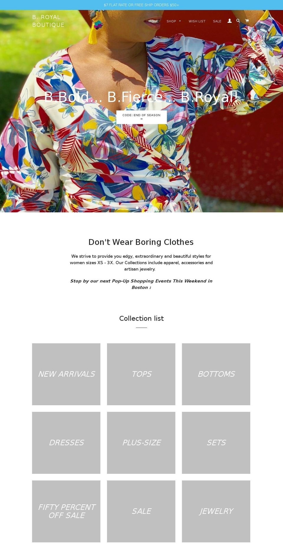 broyalboutique.com — Shopify storefront screenshot