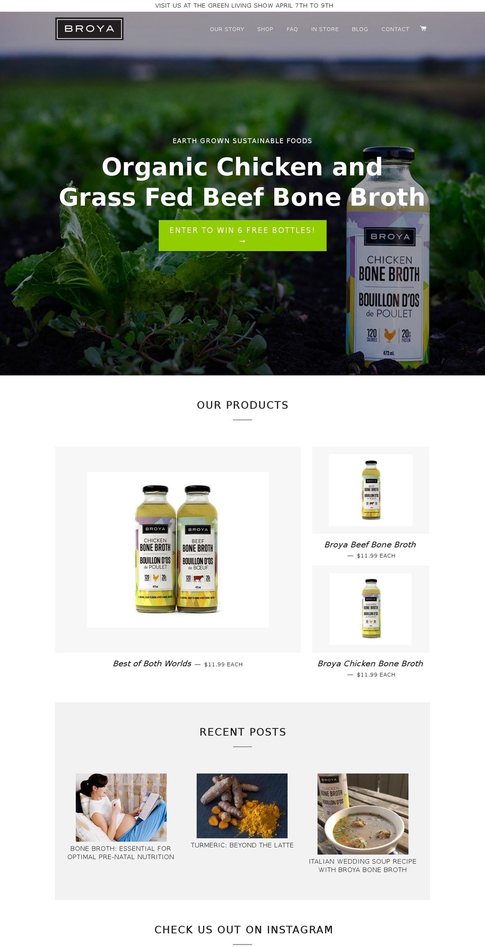 broyaliving.com shopify website screenshot