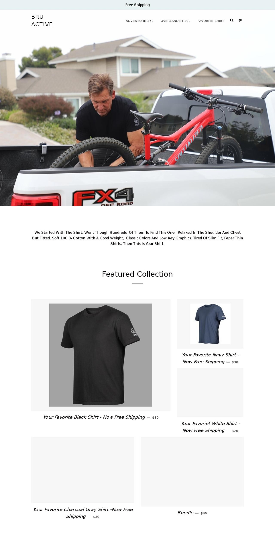 bruactive.com shopify website screenshot