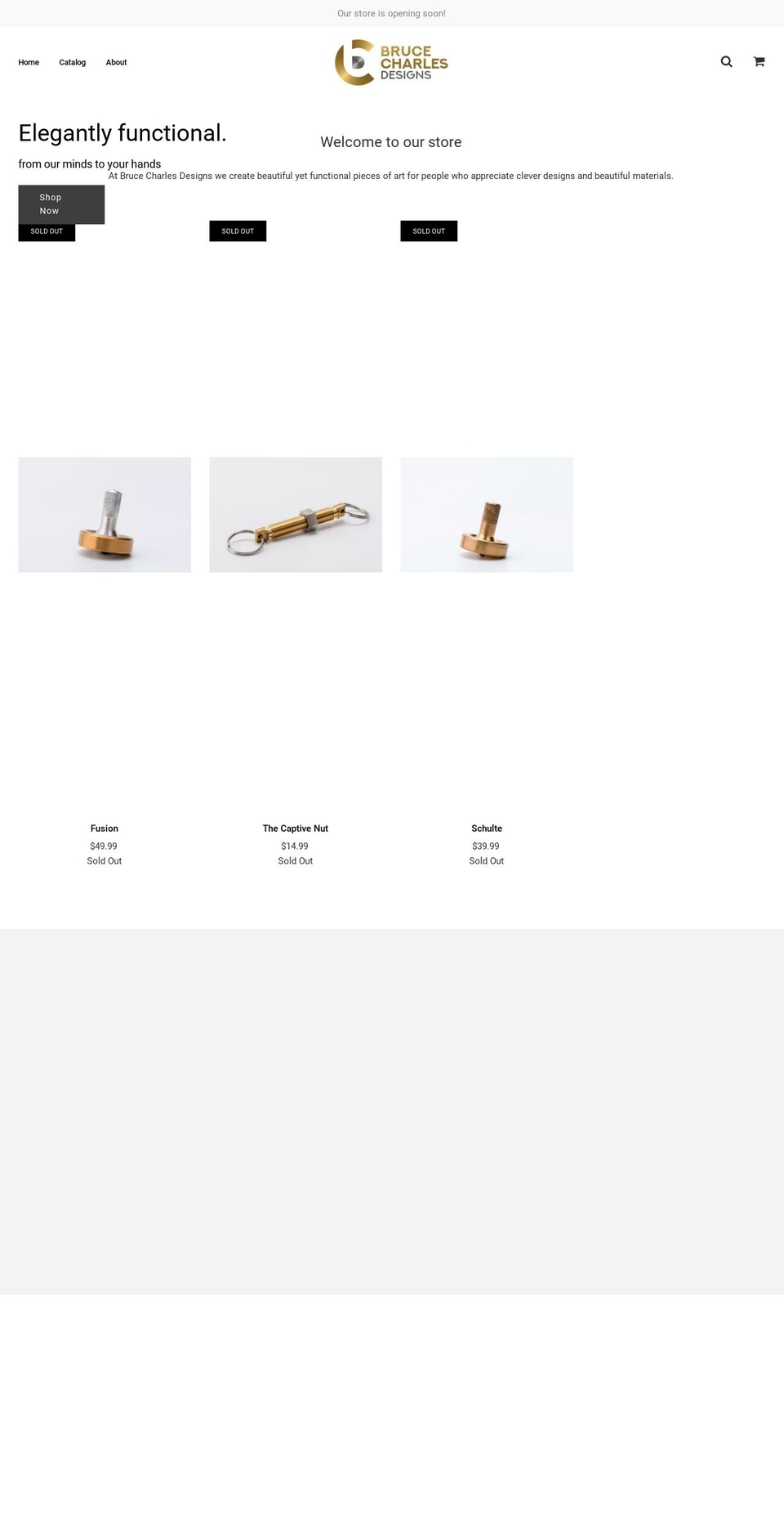brucecharles.com — Shopify storefront screenshot
