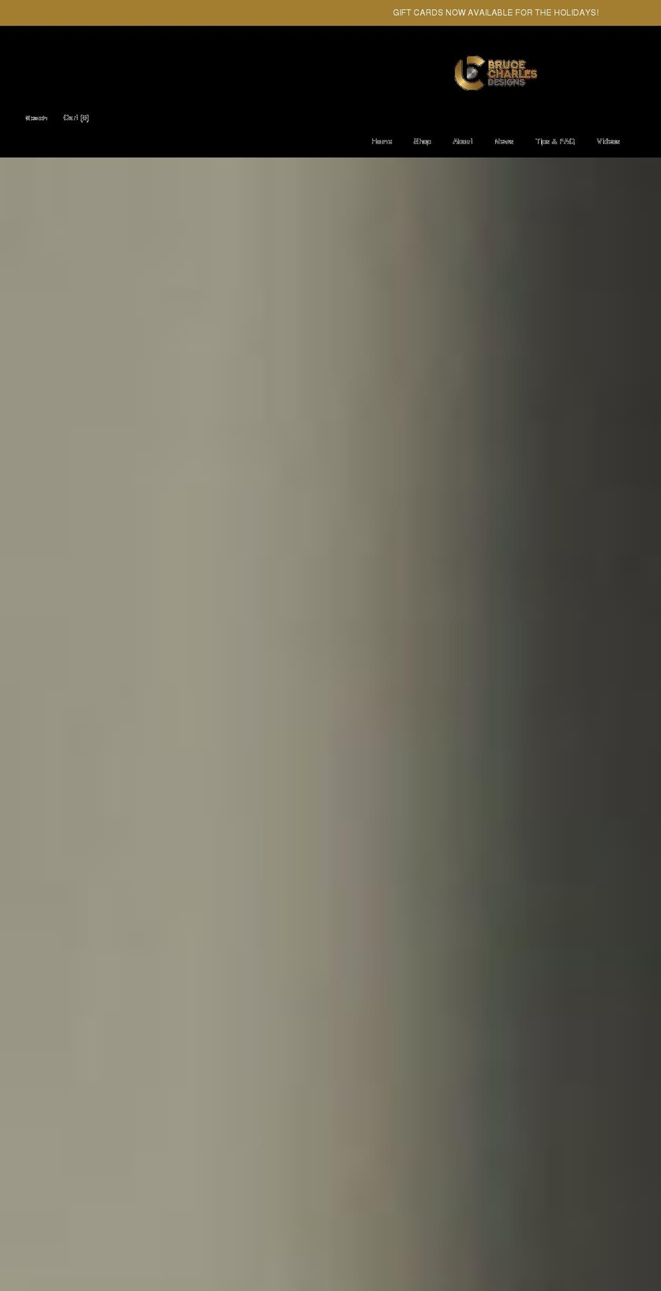 brucecharlesdesigns.com shopify website screenshot