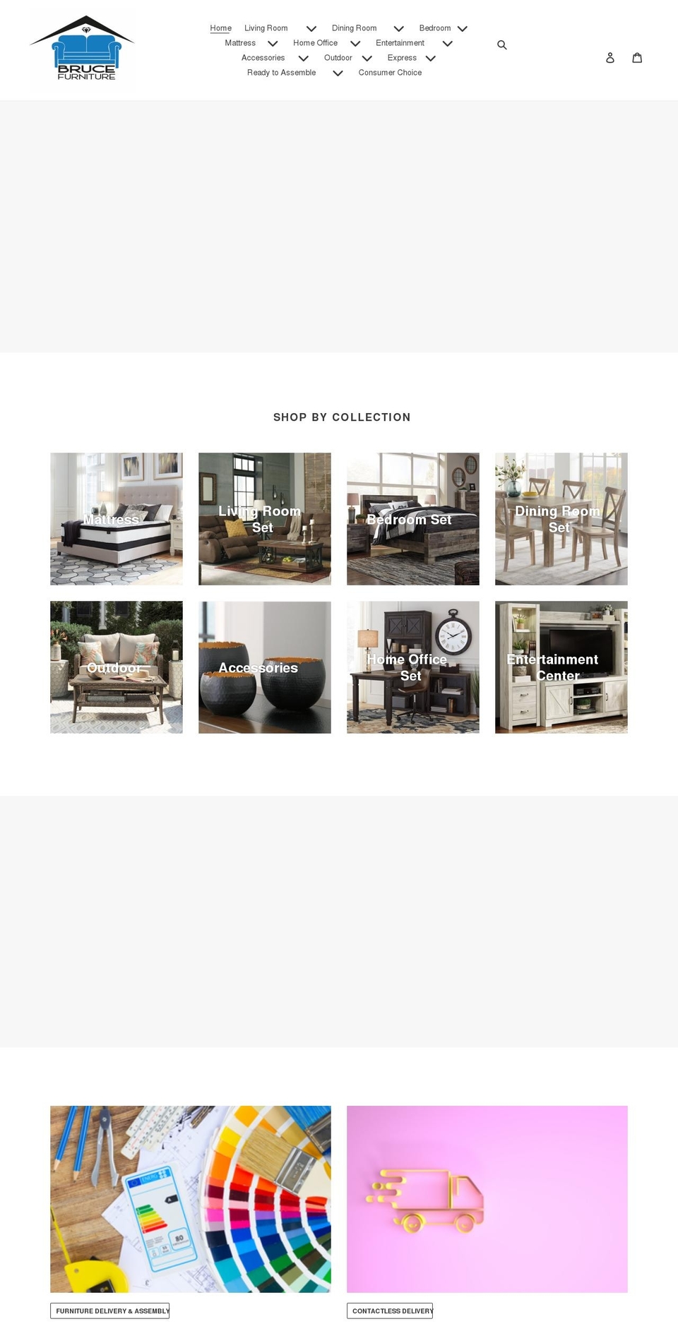 brucefurniturestore.com shopify website screenshot