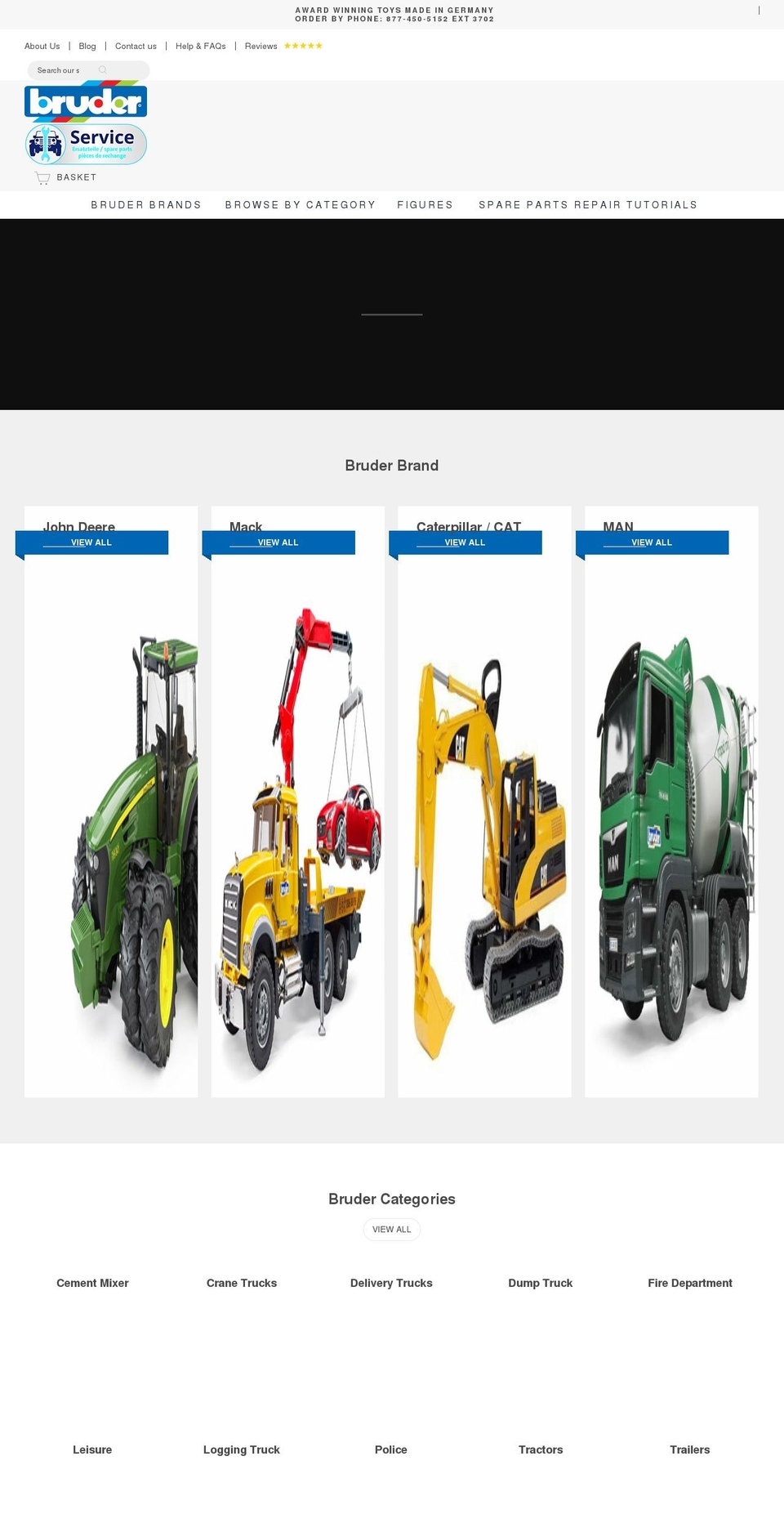 bruderparts.com shopify website screenshot