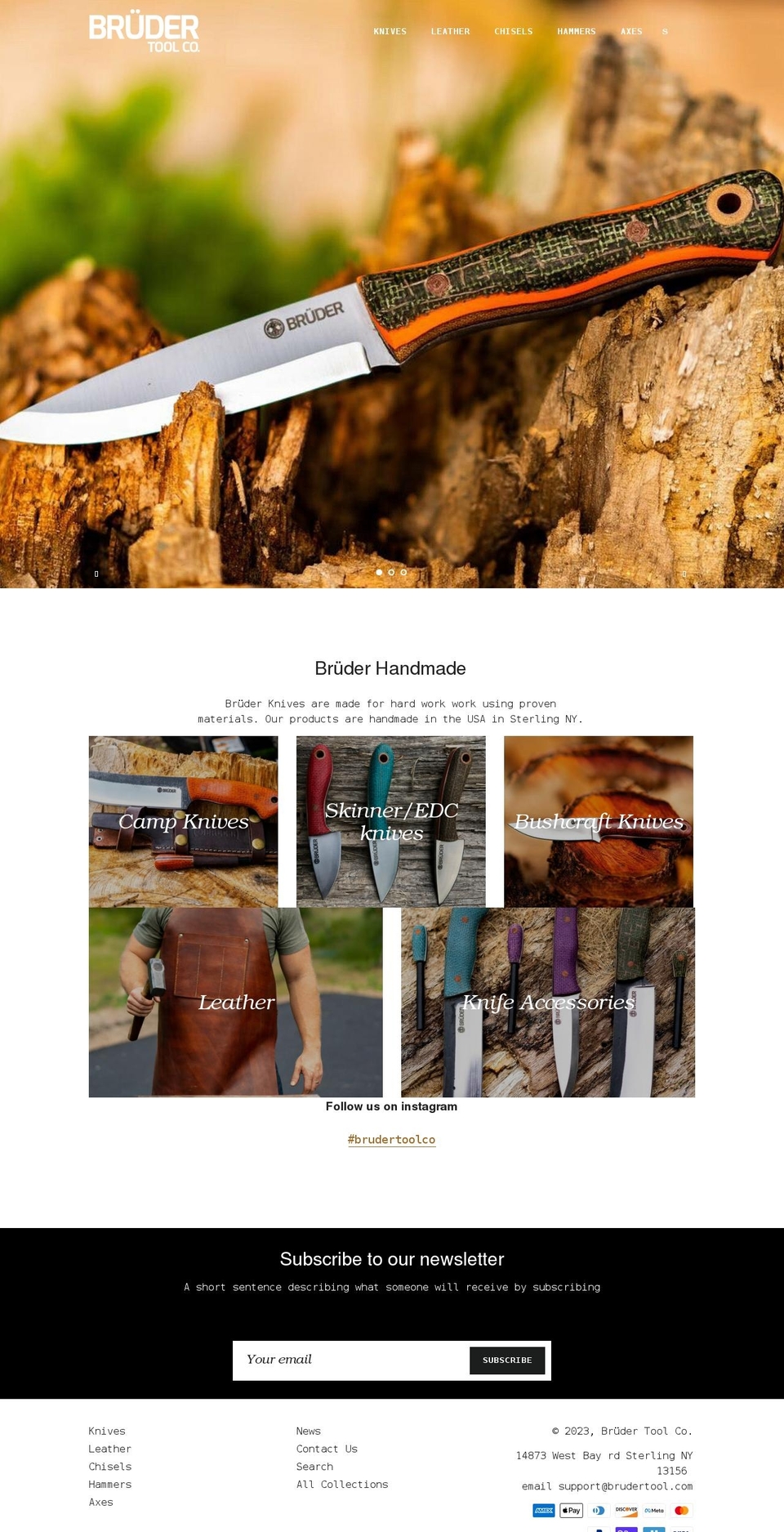 Fastor Antique Shopify theme site example brudertool.com