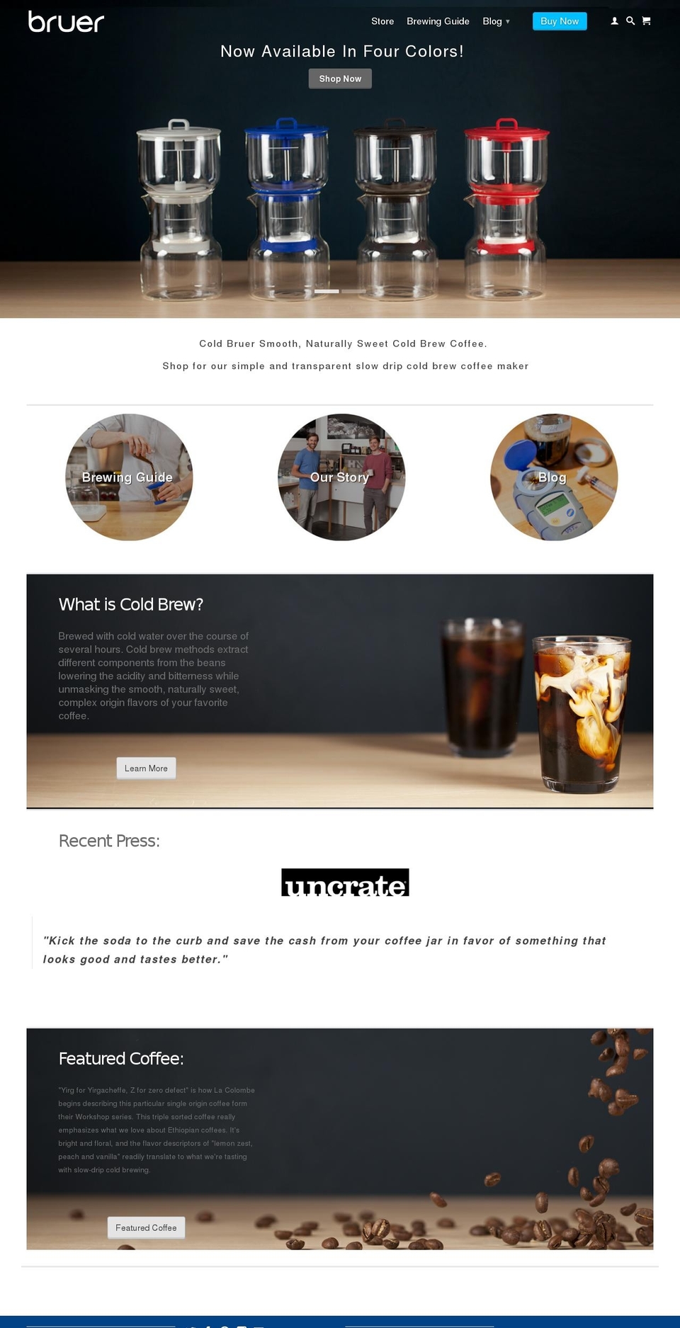 Holiday Web Shopify theme site example brue.co