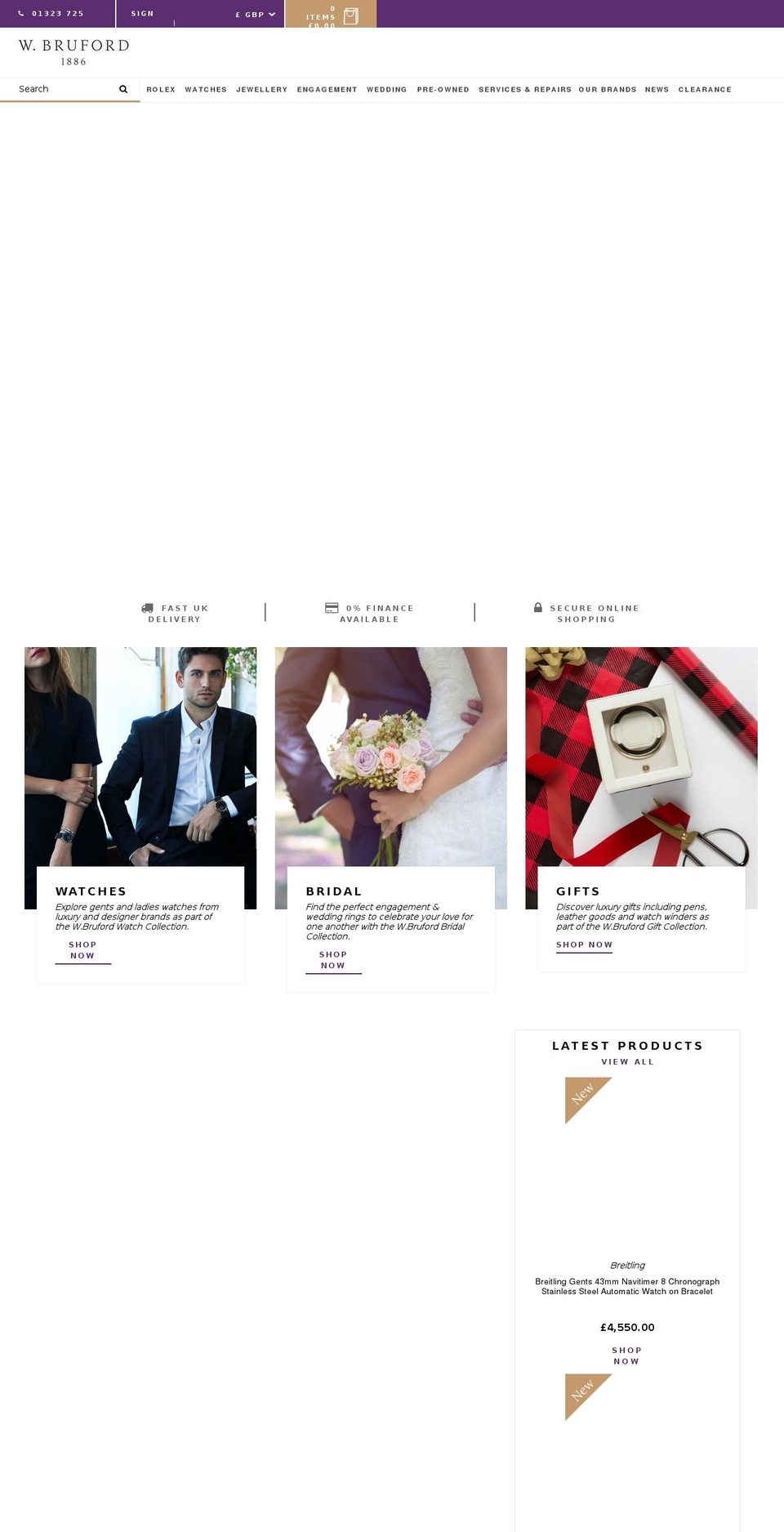 brufords.net shopify website screenshot