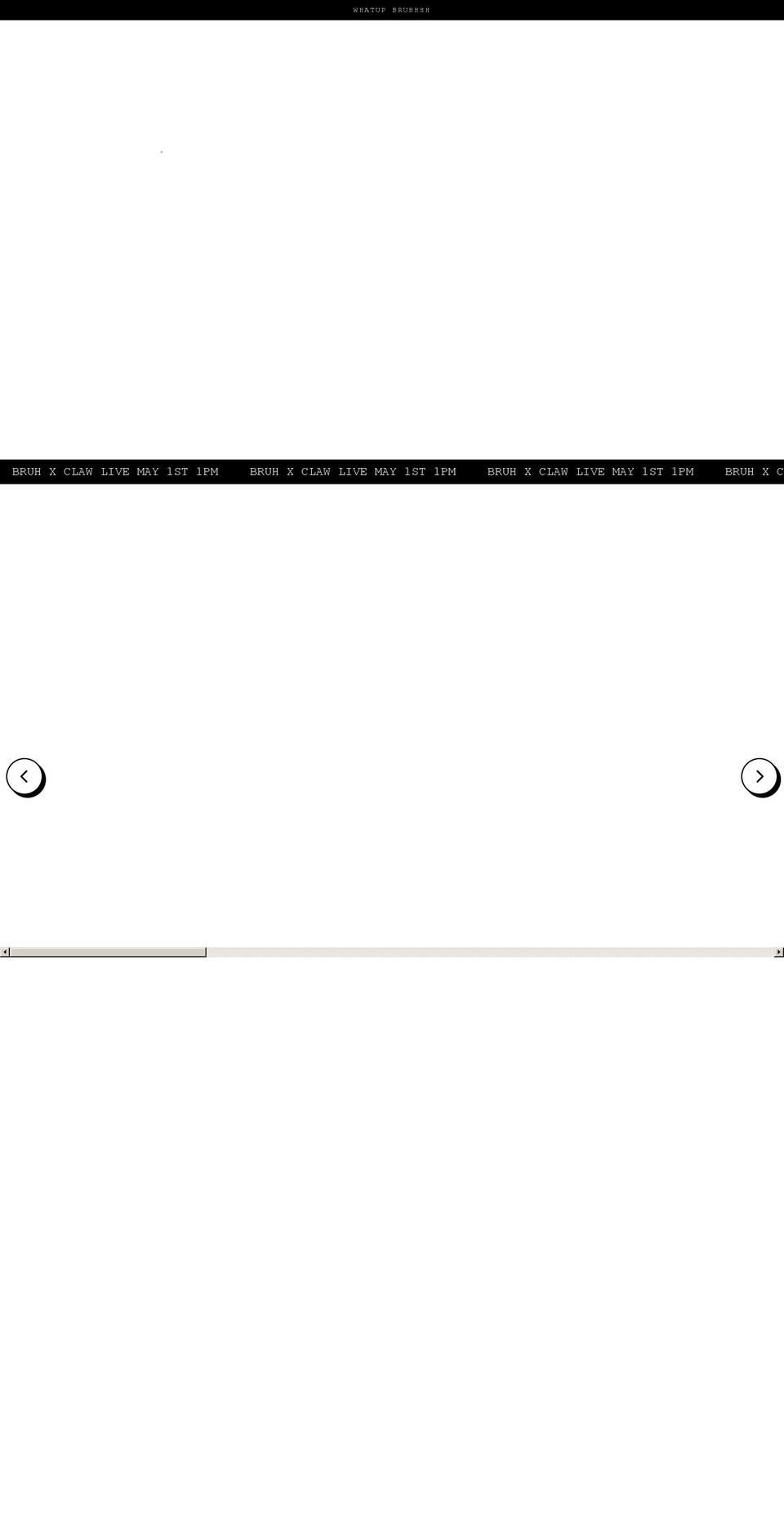 bruhshop.com shopify website screenshot
