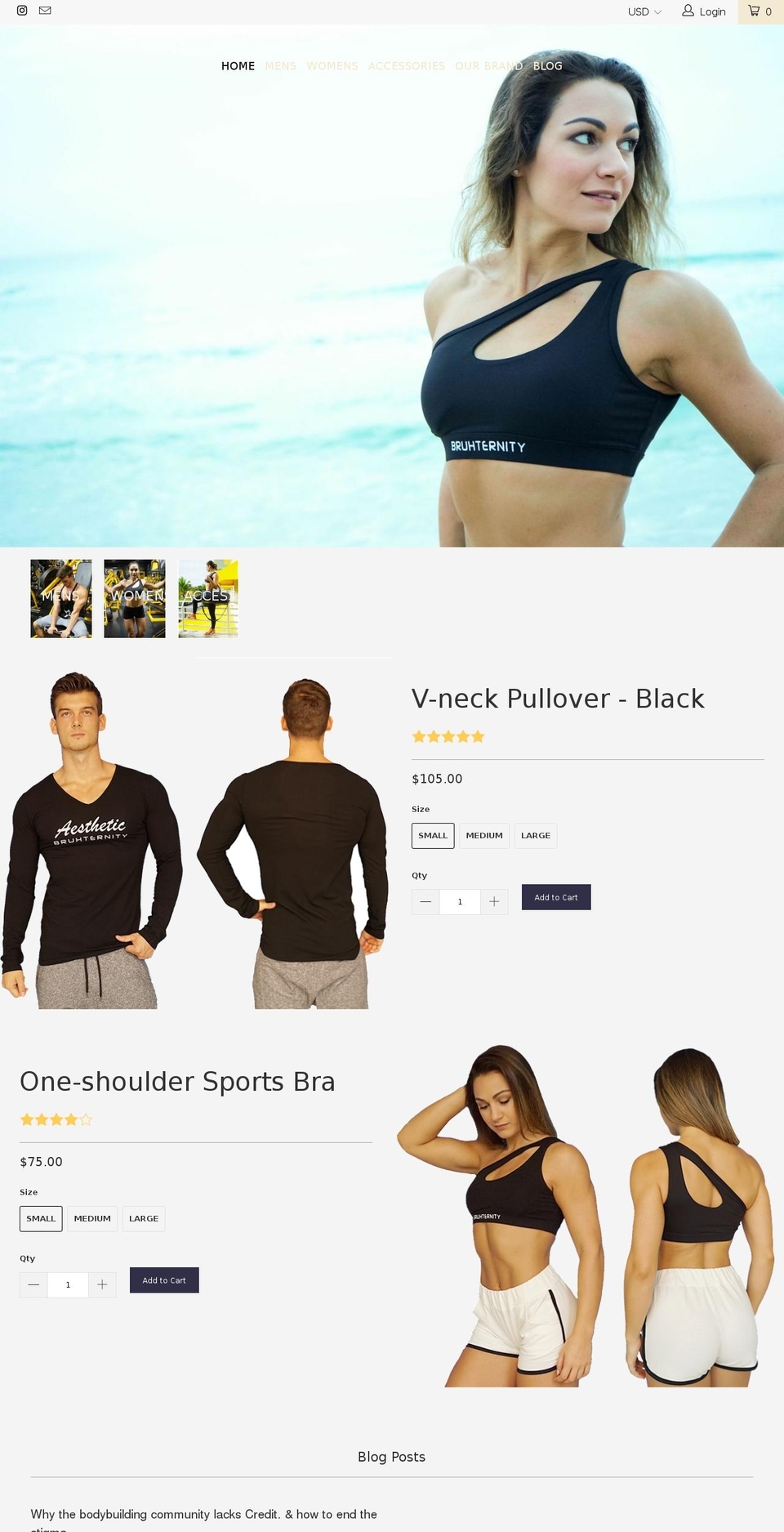 bruhternity.com shopify website screenshot