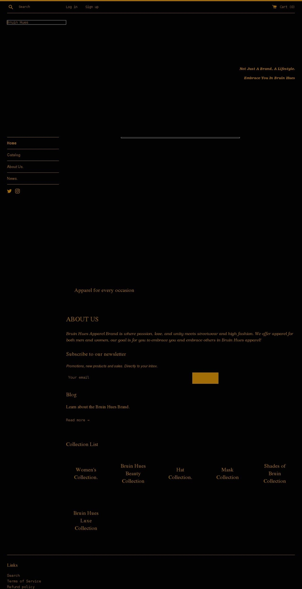 bruinhues.com shopify website screenshot