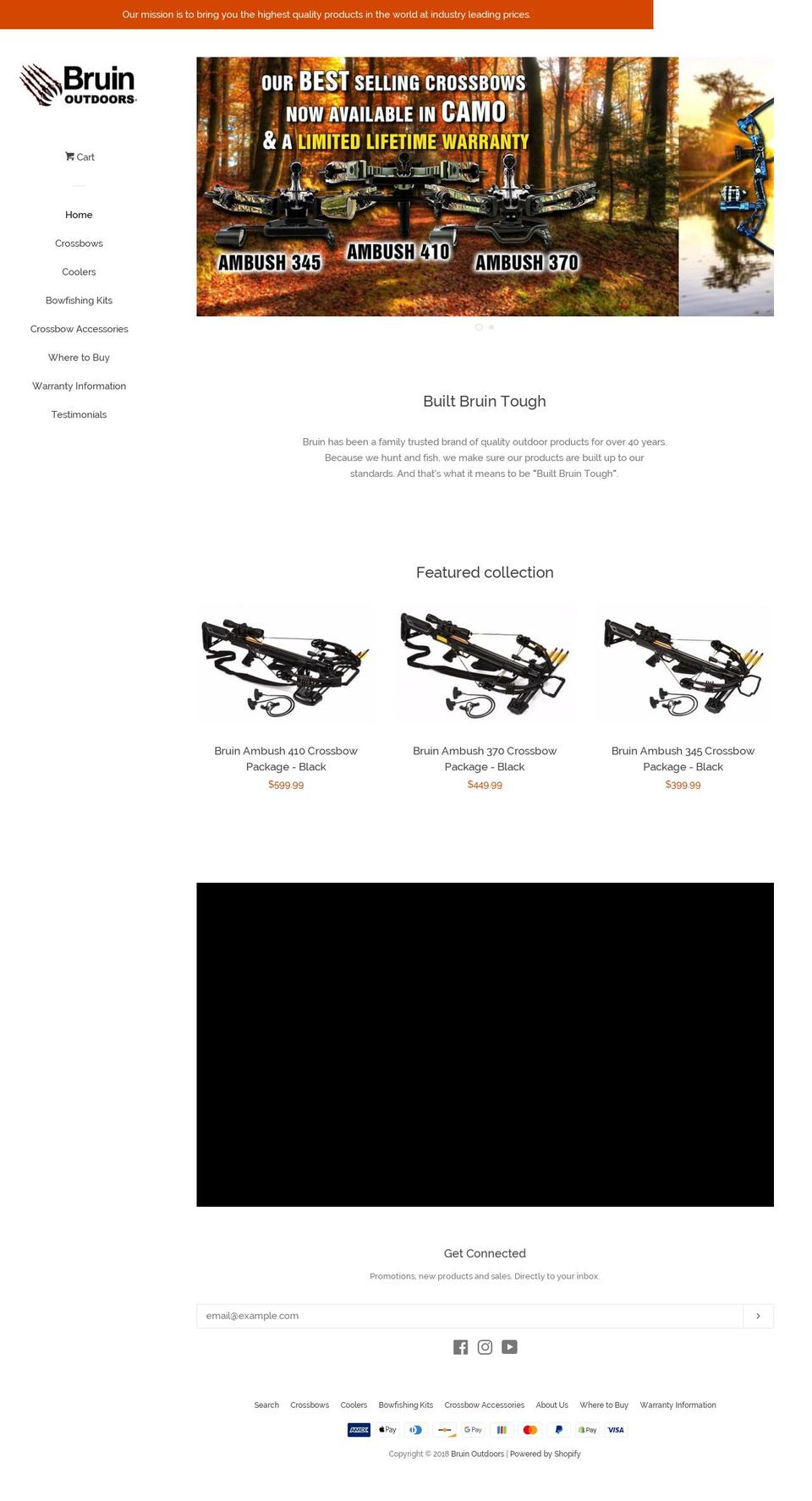 bruinoutdoors.com shopify website screenshot