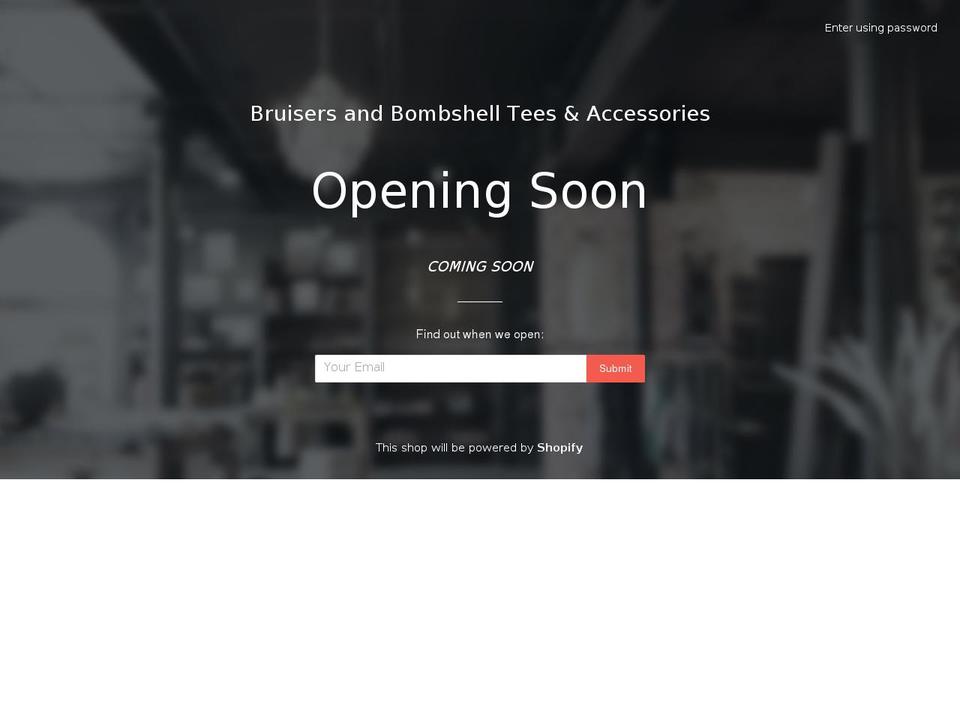 bruisersandbombshells.com shopify website screenshot