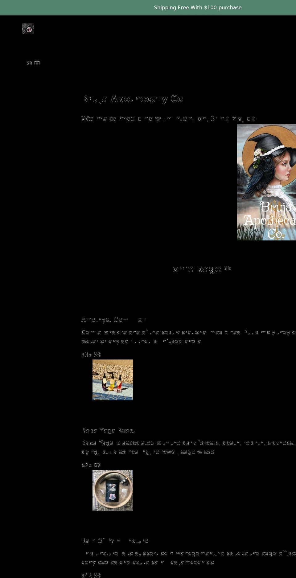 bruja-coffee-co.myshopify.com shopify website screenshot