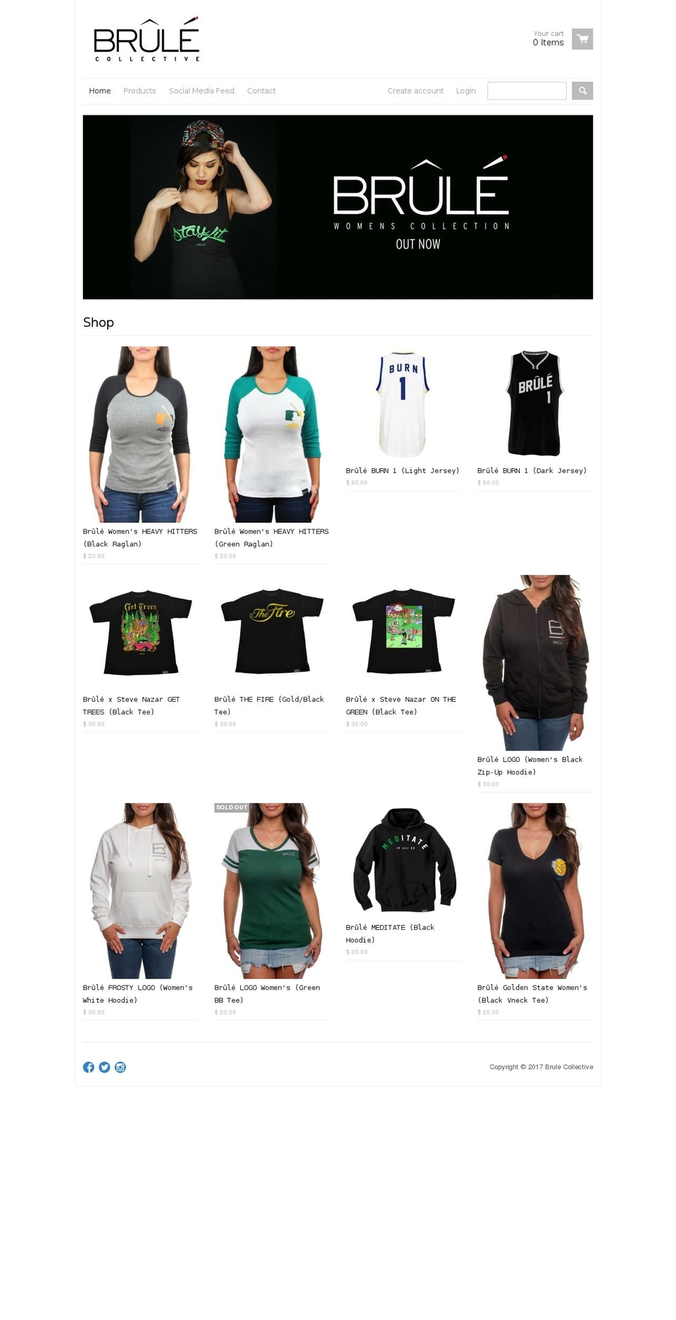 brulecollective.com shopify website screenshot