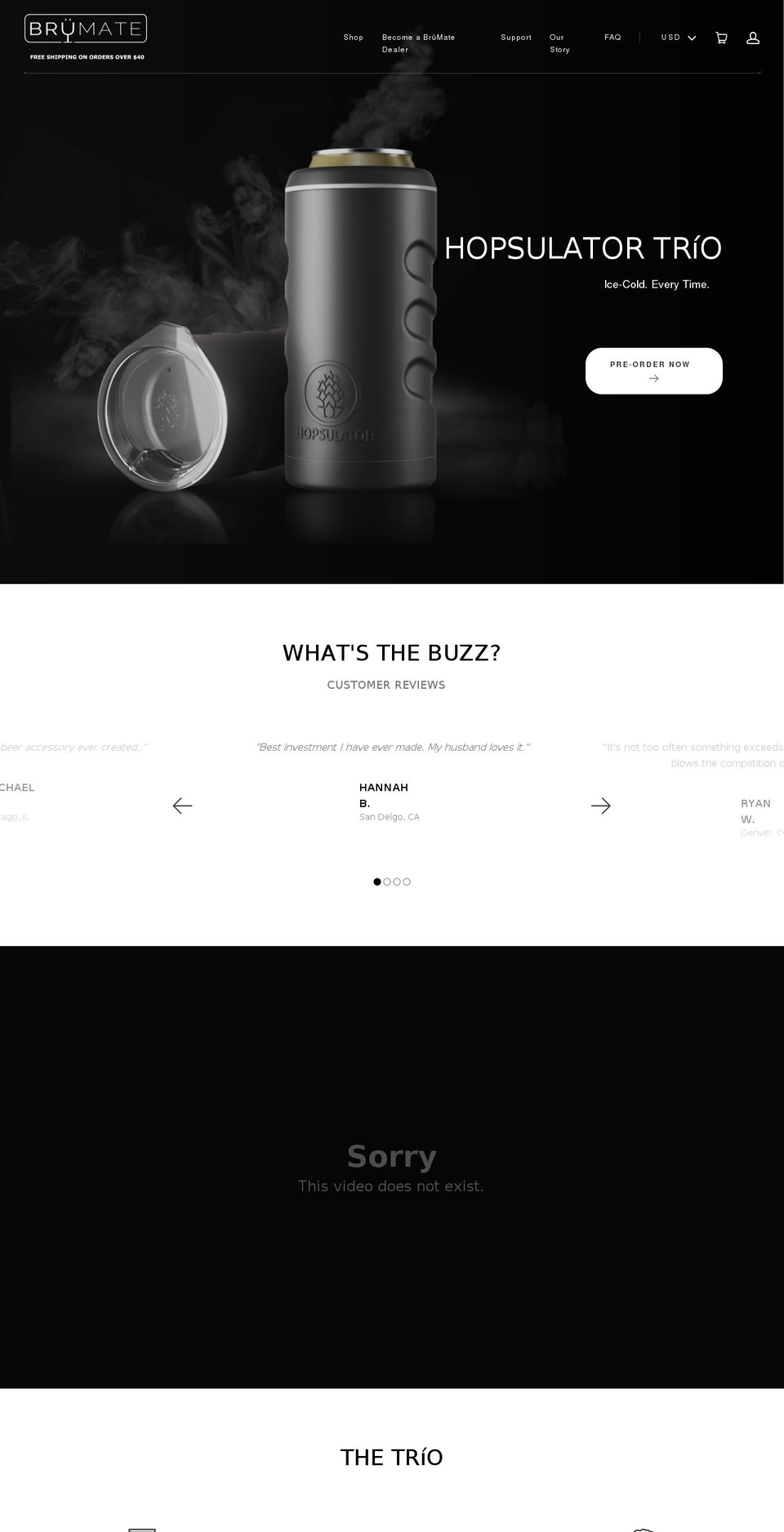 brumate.com shopify website screenshot