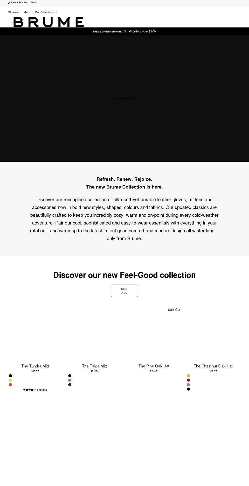 brumeworld.com shopify website screenshot