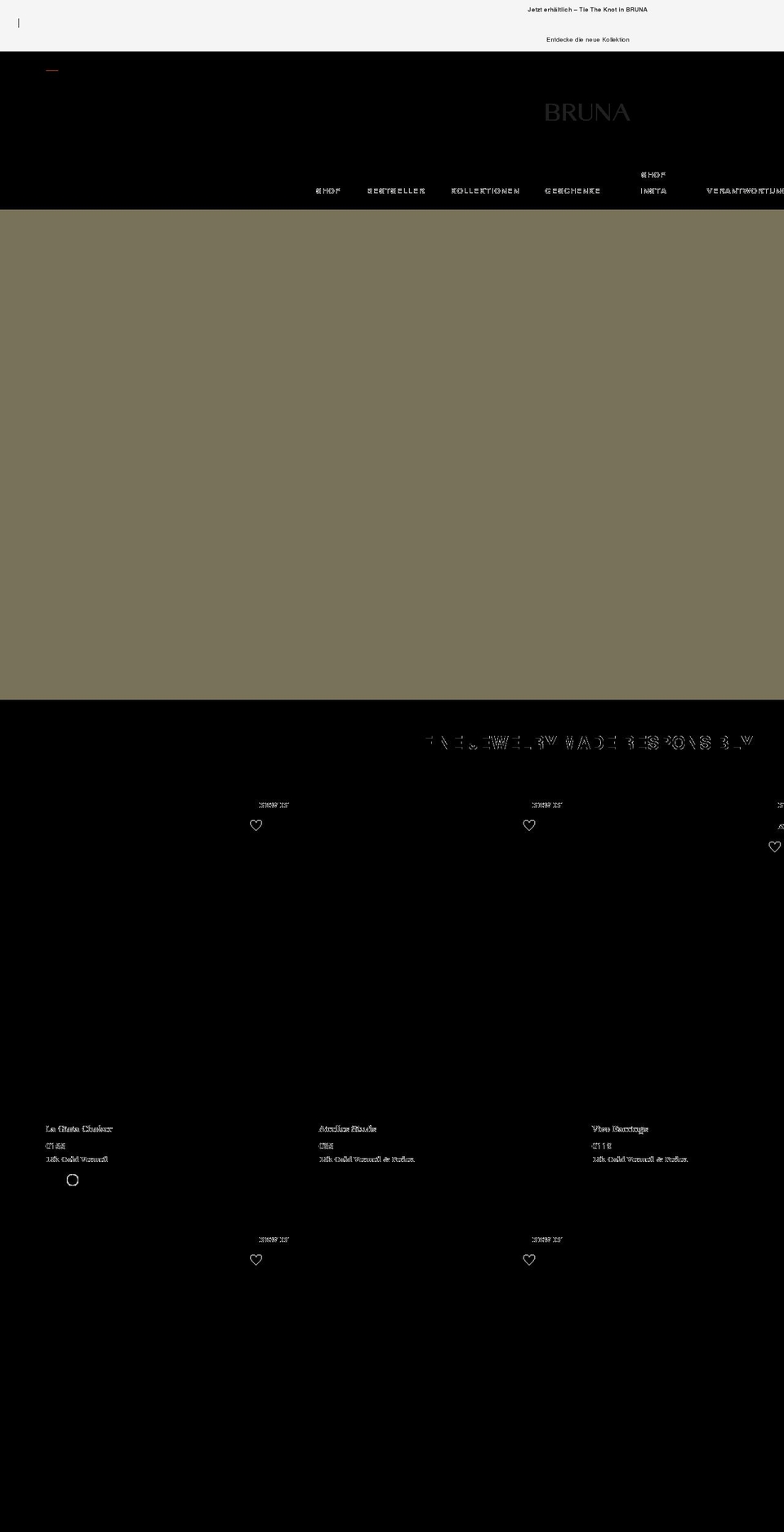 brunathelabel.com shopify website screenshot