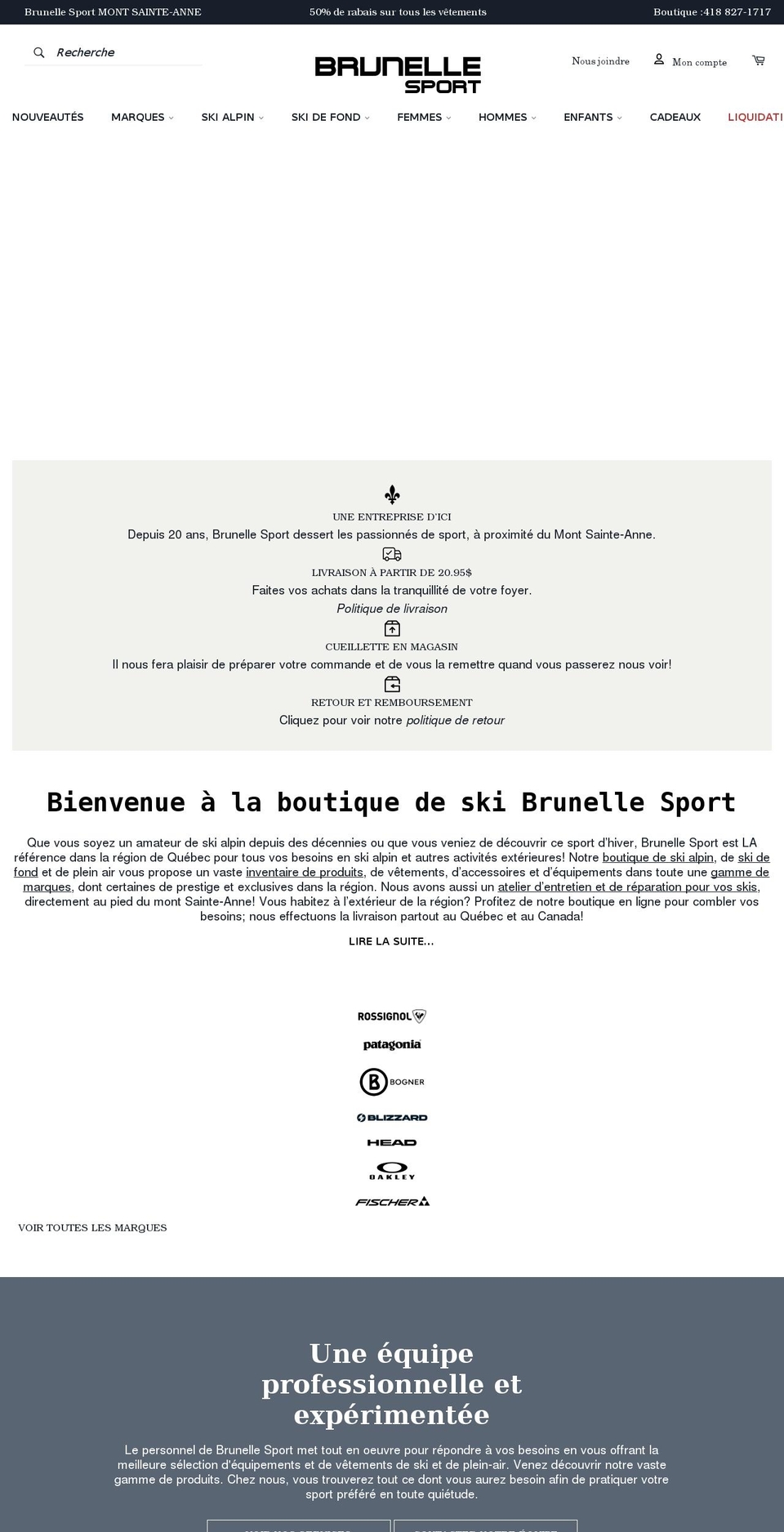 brunellesport.com shopify website screenshot