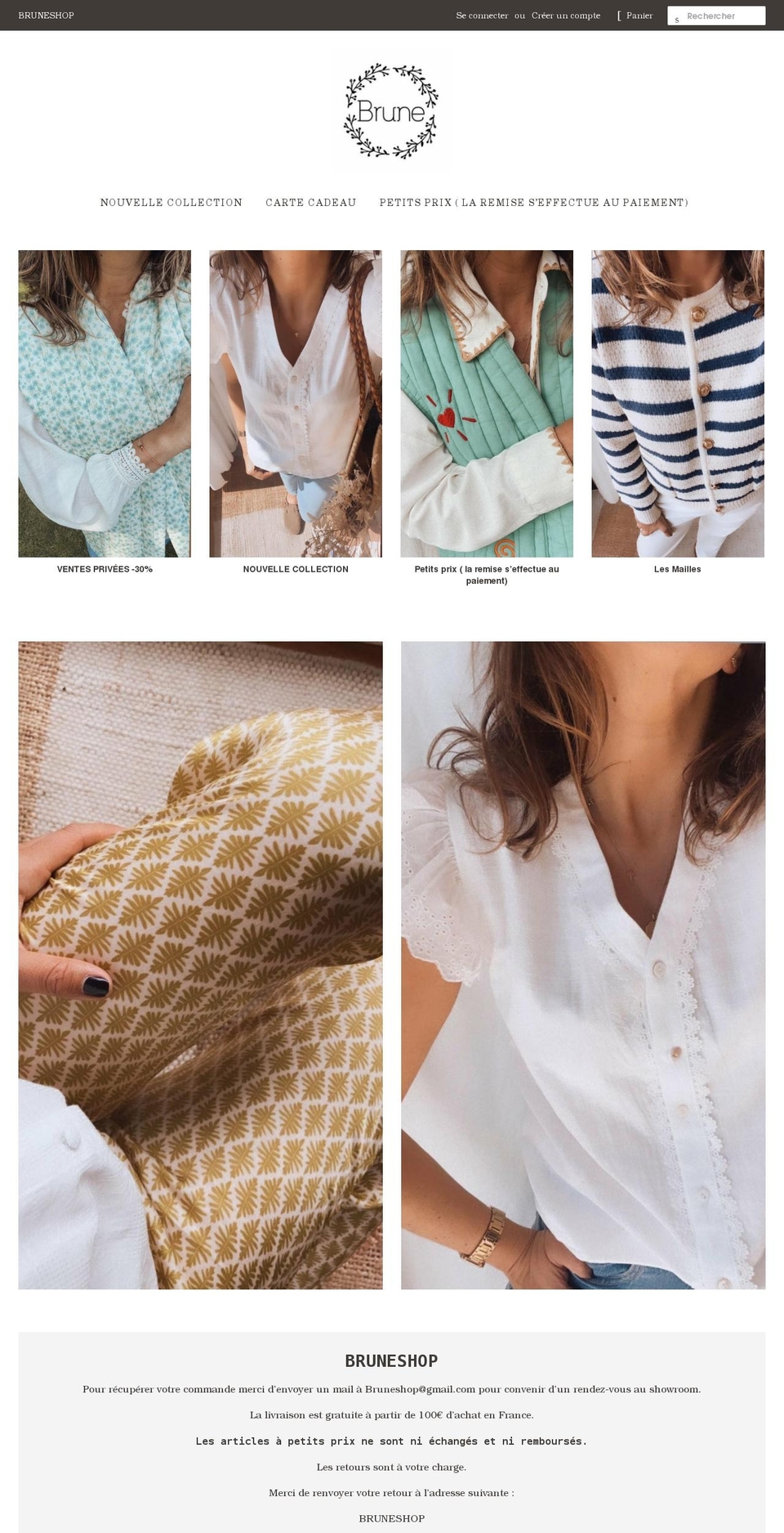bruneshop.com shopify website screenshot