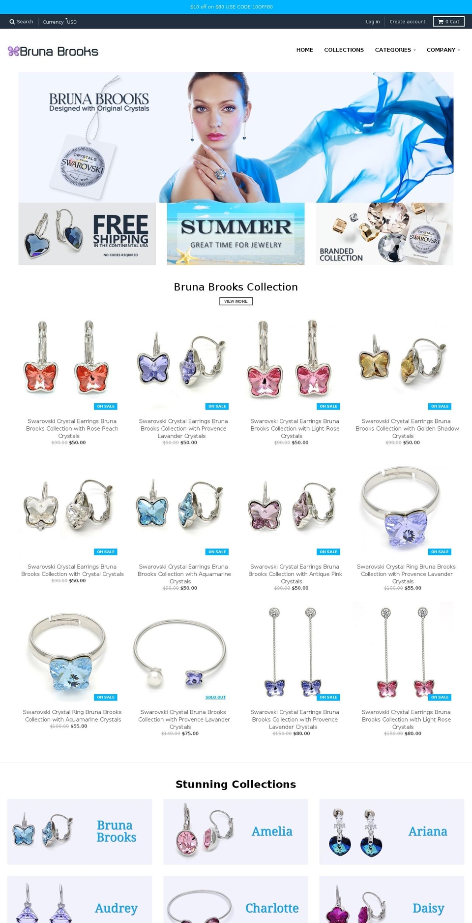 brunnabrooks.com — Shopify storefront screenshot