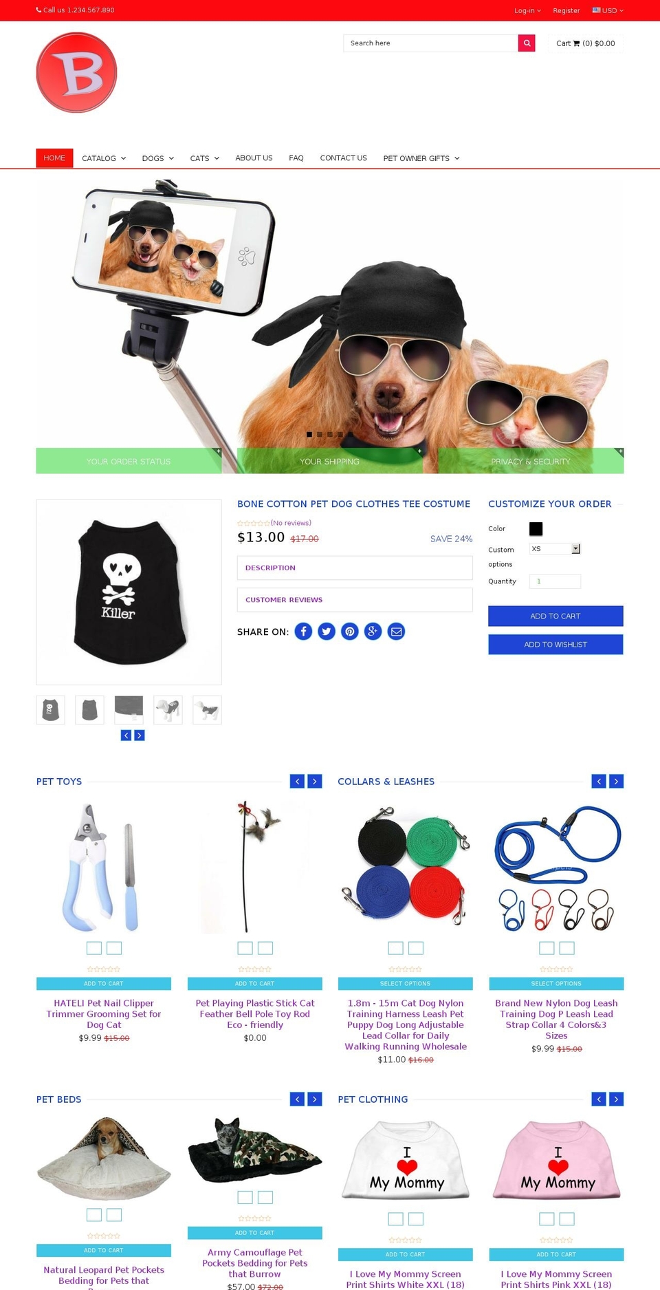 rt-queen1-v1-0-5 Shopify theme site example brunospetshop.com