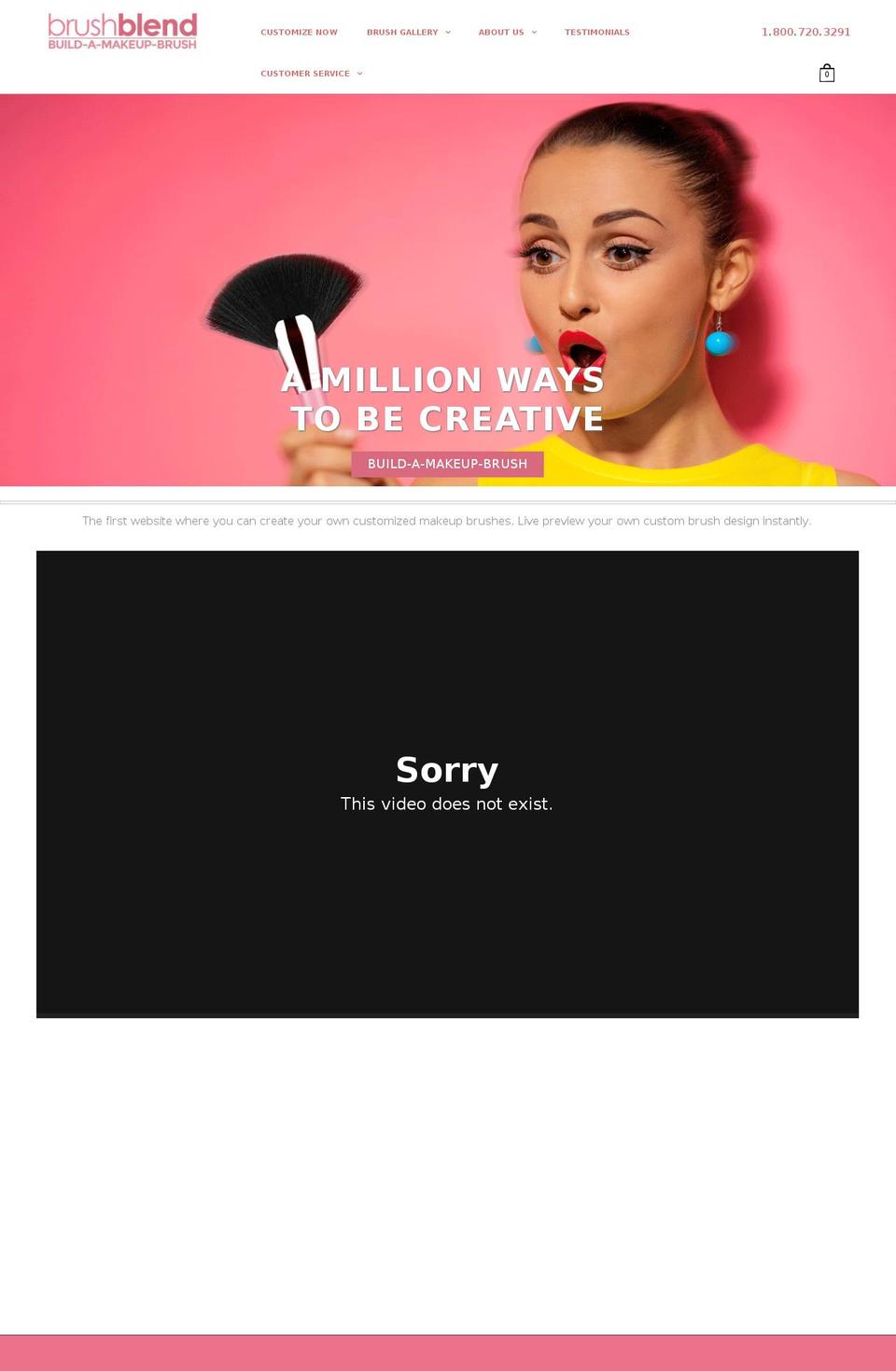 brushblend.com — Shopify storefront screenshot