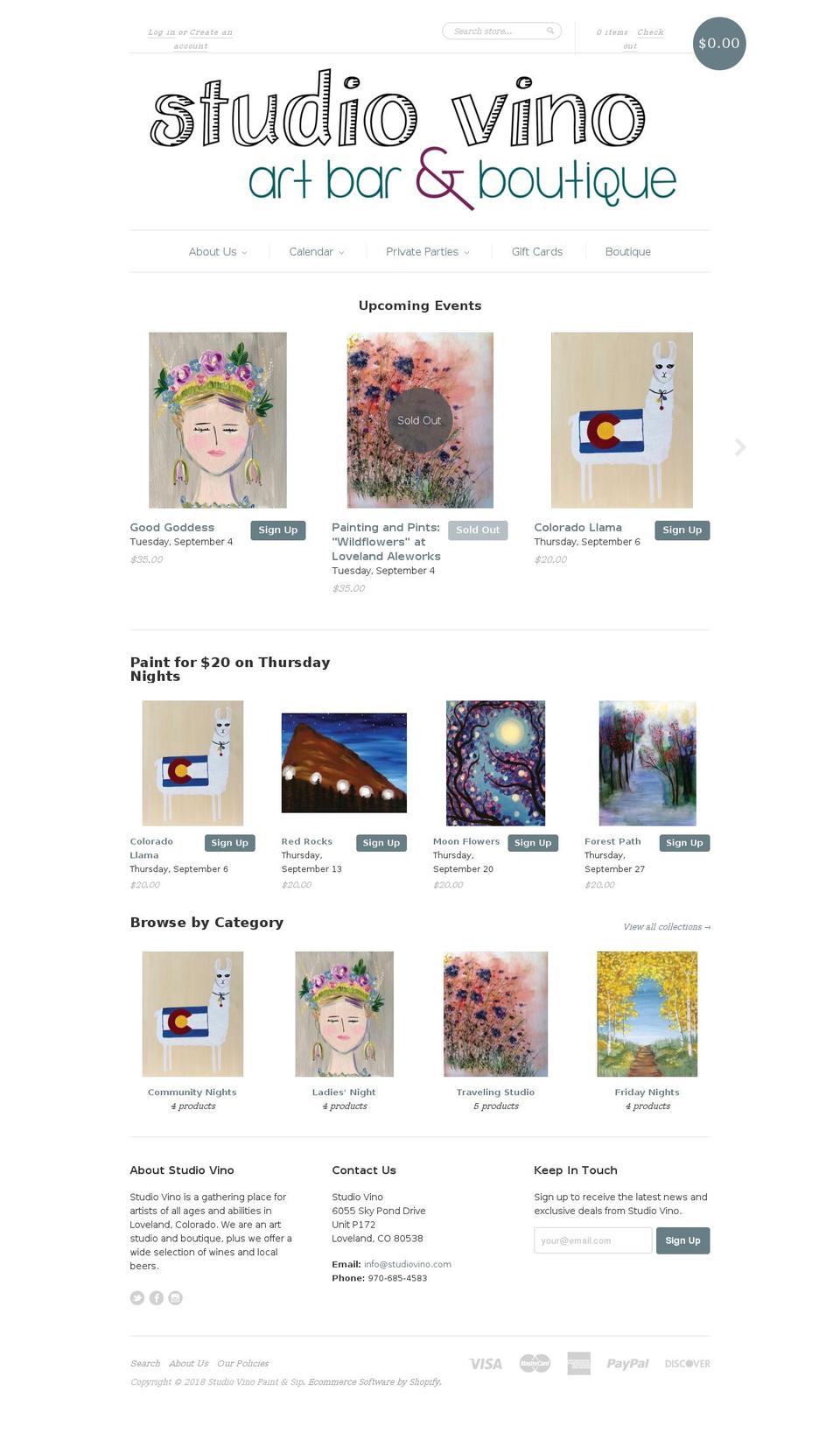 brushesandbeers.com — Shopify storefront screenshot