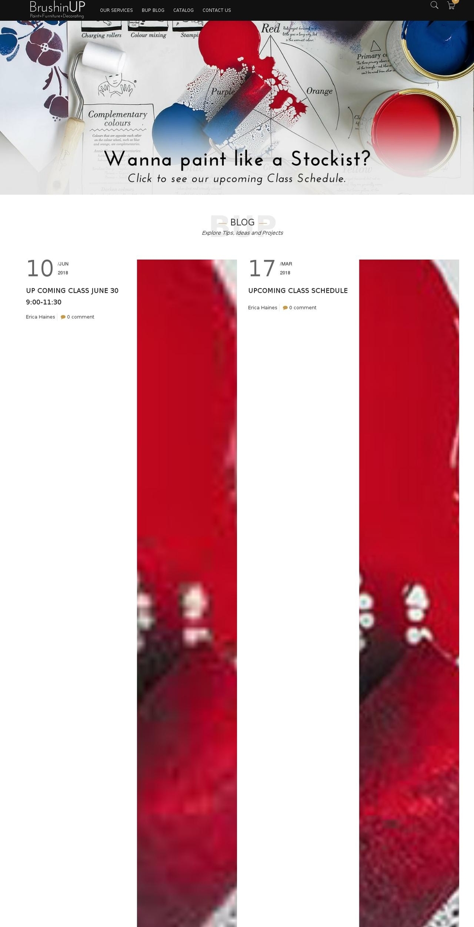 brushinup.com shopify website screenshot