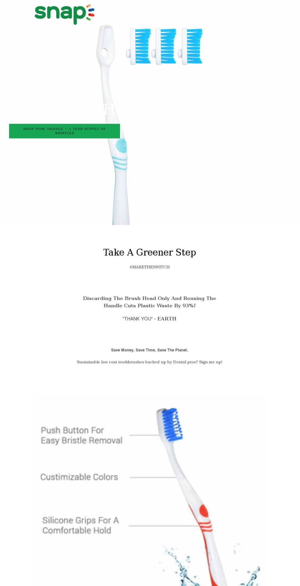 brushsnap.com shopify website screenshot