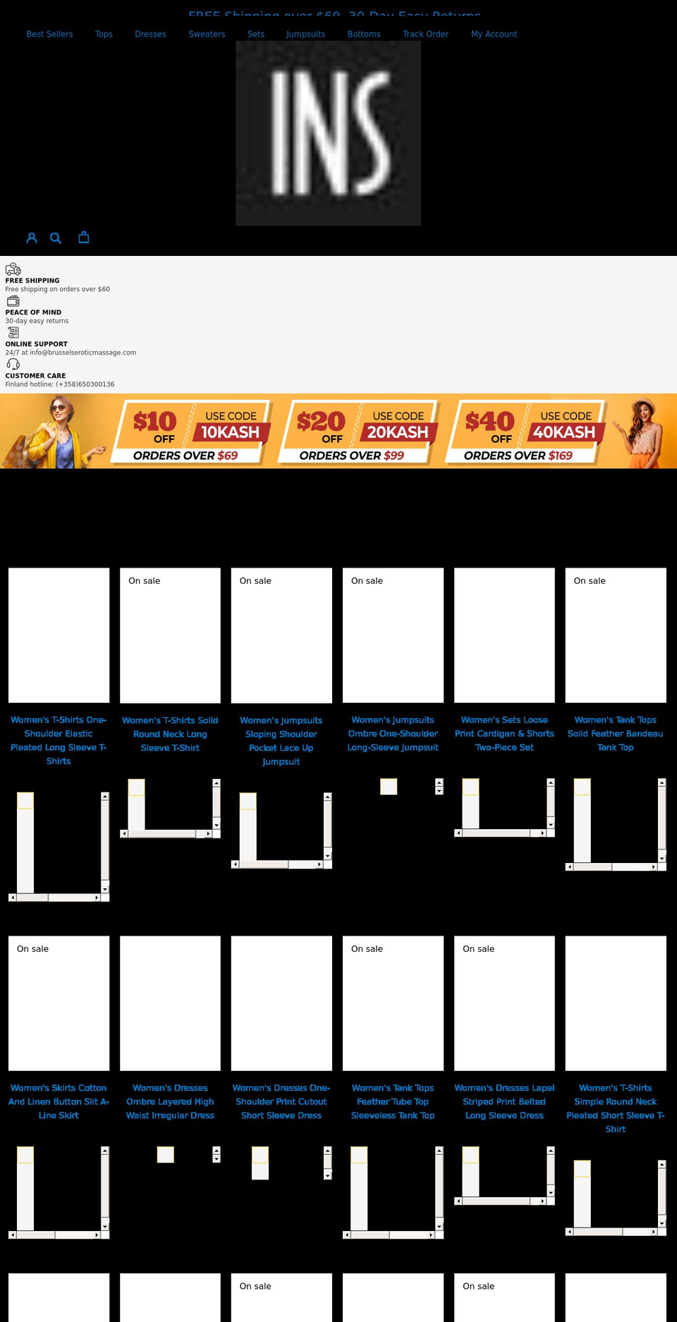 brusselseroticmassage.com shopify website screenshot