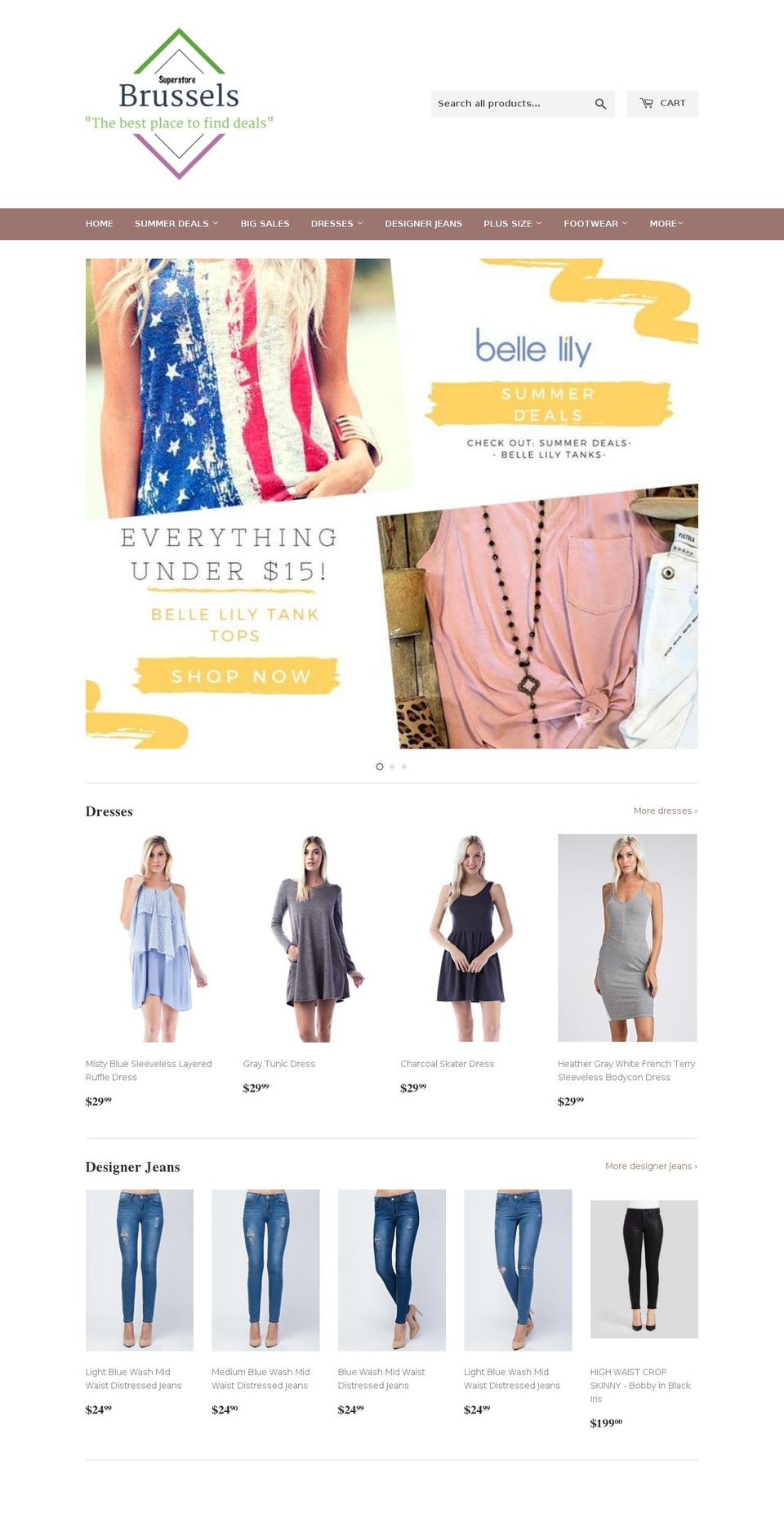 brusselssuperstore.com — Shopify storefront screenshot
