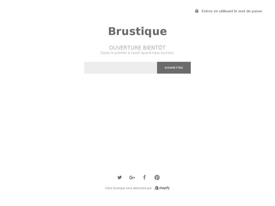 brustique.com — Shopify storefront screenshot