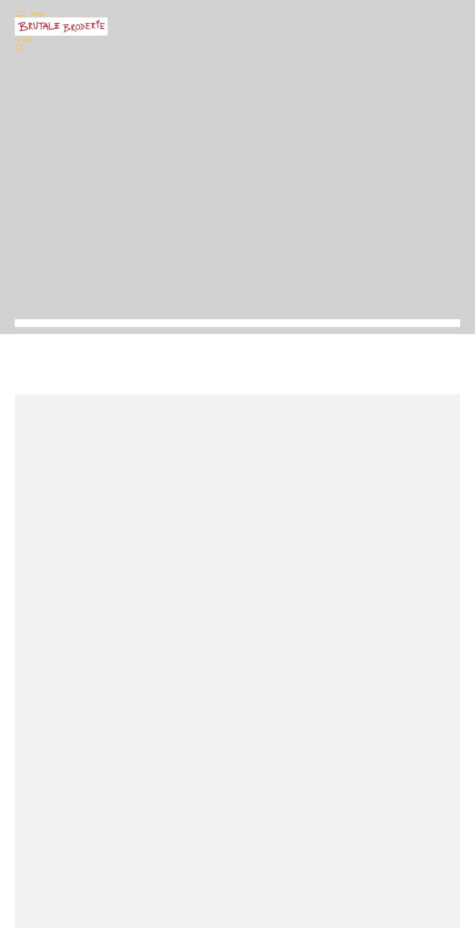 brutalebroderie.com shopify website screenshot