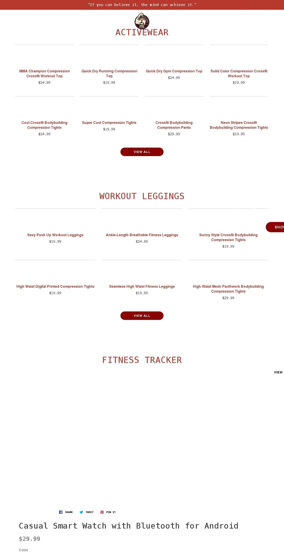 bruteforcegym.com shopify website screenshot