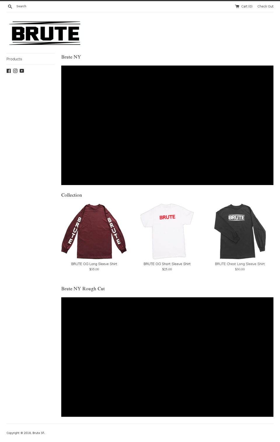 brutesf.com — Shopify storefront screenshot