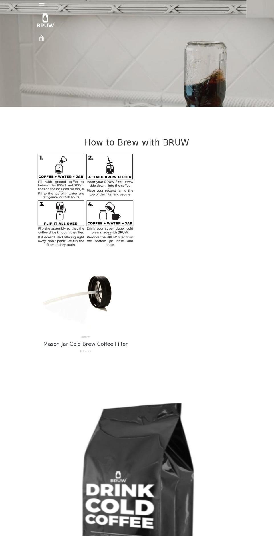 bruw.myshopify.com shopify website screenshot