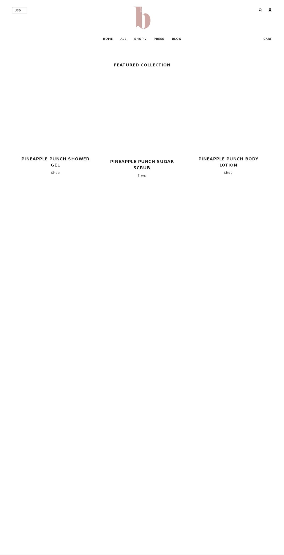 brwnbeauty.com — Shopify storefront screenshot