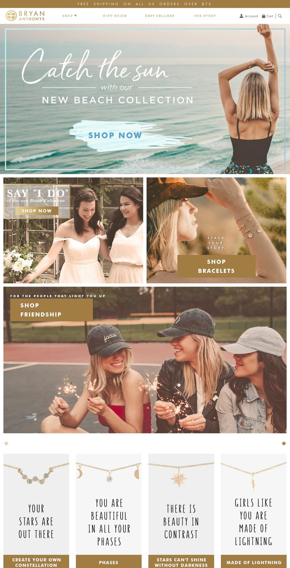 bryananthonys.com shopify website screenshot