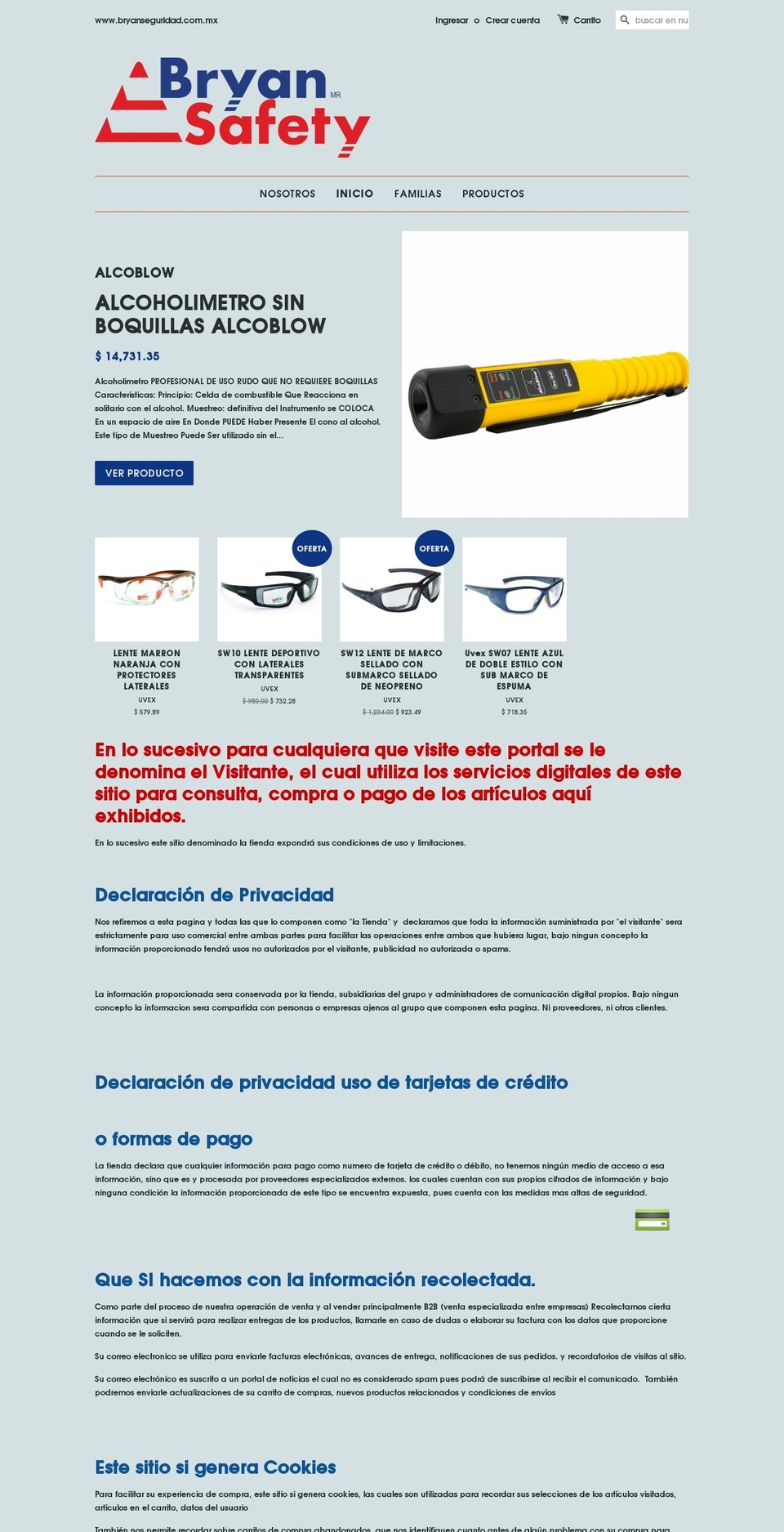 bryansafetyonline.com shopify website screenshot